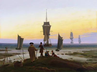 Produktbild von Caspar David Friedrich Kunstdruck Bild - Die Lebensstufen, 1835 (60 x 80 cm)