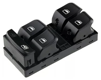 Image de 8K0959851 Commutateur de lève-vitre, Audi, A4 B8, Q5 8R, noir, 10 broches