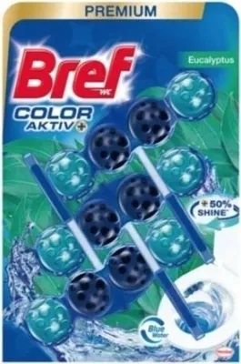 Zdjęcie produktu dla Bref, Zawieszka do WC, Eukaliptus, 3 x 50g