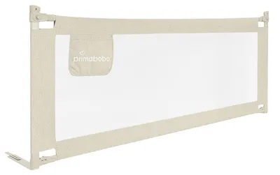 Obrázek produktu pro Primabobo CLASSIC zábrana na postel 200 cm, výškově nastavitelná 70–98 cm, béžová