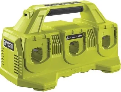 Zdjęcie produktu dla Ładowarka akumulatorów RYOBI ONE+ 18 V, 6 portów, litowo-jonowa, RC18640, sekwencyjna, kompatybilna ze wszystkimi akumulatorami ONE+ 18 V
