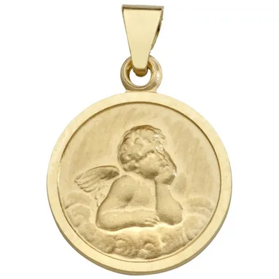 Produktbild von Miamar EN26 Kinder Anhänger Schutzengel 14 Karat (585) Gelbgold
