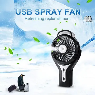 Produktbild von Taschenventilator – Nicht spezifiziert – Mini-USB – Wiederaufladbar – Schwarz – Tragbar
