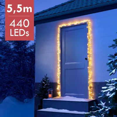 Produktbild von Door Frame Compact LED-Weihnachtsbeleuchtung - 5,5 m - 440 Lichter - verschiedene Leuchtmodi