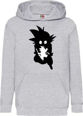 Immagine prodotto di Felpe con cappuccio per bambini Dragon Anime Manga Ball Z Goku 35, 7-8 Jahr - 128 / Gris