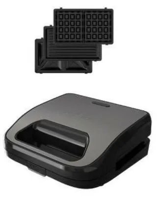 Produktbild von Black & Decker BXSA754E Sandwich-/Waffelmaker 3-in-1 edelstahl