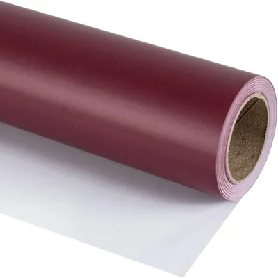 Immagine prodotto di Carta da regalo color borgogna, tinta unita, 44,5 cm x 10 m