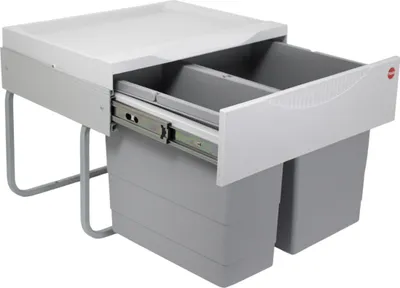 Produktbild von Hailo 3644701 - AS Raumspar Tandem S - 18L/12L Abfallsammler Mülleimer