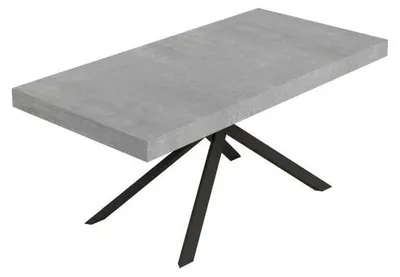 Immagine prodotto di Tavolo Allungabile 200-304x90x77 cm Niket Cemento Gambe Antracite