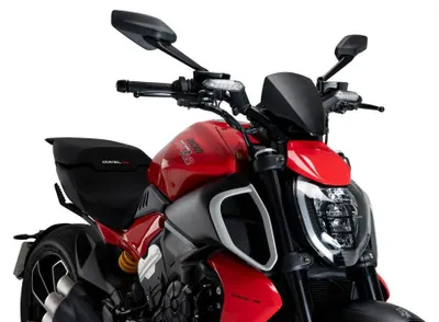 Image de PUIG 21712J New Generation Sport Plus adaptable sur DUCATI DIAVEL V4 noir mat