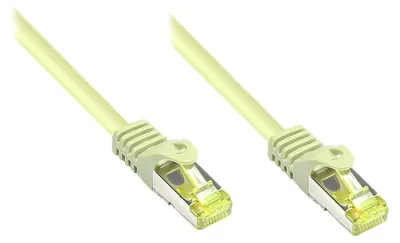 Produktbild von Good Connections RJ45 Patchkabel mit Cat. 7 Rohkabel und Rastnasenschutz (RNS) - S/FTP - PiMF - halogenfrei - 500MHz - OFC - grau - 0,15m