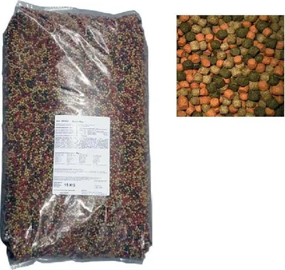 Produktbild von Aquaforte Basic Mix 15 kg Basisfutter für Koi und Zierfische - 6 mm Pellets