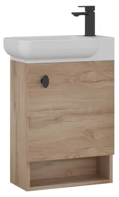 Produktbild von Waschtischunterschrank "Begonya 55" – 53 x 33 x 75 cm – Eiche