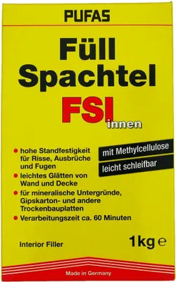 Produktbild von Pufas Füllspachtel innen 1kg 3002000
