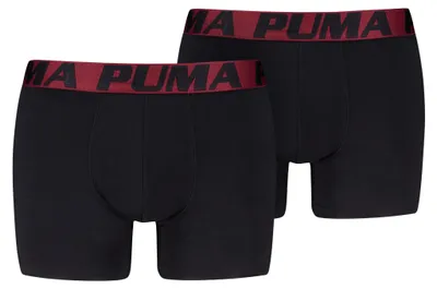 Zdjęcie produktu dla Puma Męskie bokserki męskie w paski, elastyczne, 2 sztuki w opakowaniu