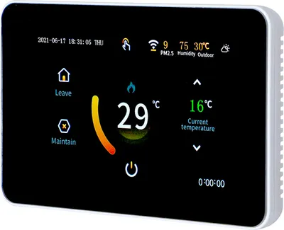 Produktbild von WiFi Digital LCD Raumthermostat Thermostat für 16A Elektroheizung Fußbodenheizung Programmierbares 5+2/6+1/7 Tage Zeitplan APP Fernbedienung Sprachsteuerung Wandthermostat Kompatibel mit Alexa Google Assistan