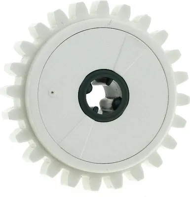 Image de 1x Lego Technic Roue dentée blanche sans 2.5 5.0 NcM accouplement à friction 24 dents 60c01