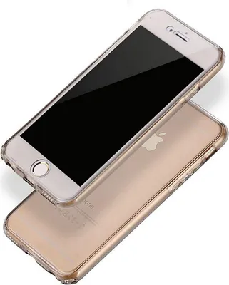 Produktbild von Crystal Case Hülle für Apple iPhone 6 Plus / 6s Plus Grau Rahmen Full Body