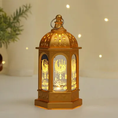 Zdjęcie produktu dla Ramadan Lantern Festival LED Elektroniczna lampka nocna Dekoracyjna lampa stołowa Eid Mubarak do wystroju domu