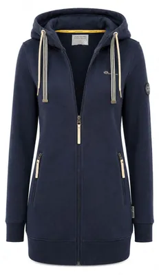 Produktbild von Coastguard Damen Sweatjacke mit Kapuze - Kapuzenjacke Dunkelblau, Größe S