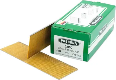 Produktbild von Prebena J 40 CNKHA Stauchkopfnägel Brads 40 mm 5000 Stück - aus verzinktem Stahl, geharzt