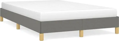 Produktbild von vidaXL Bettgestell ohne Matratze Dunkelgrau 120x200 cm Stoff