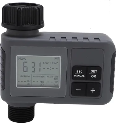 Obrázek produktu pro Automatický zavlažovací časovač s LCD displejem Časový regulátor zavlažování pro 3/4-1/2 palcovou baterii Venkovní zahradní nádvoří