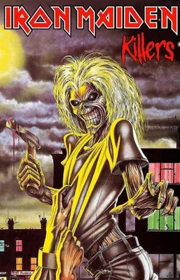 Obrázek produktu pro Offizielle Iron Maiden Bandflagge mit Killers Motiv