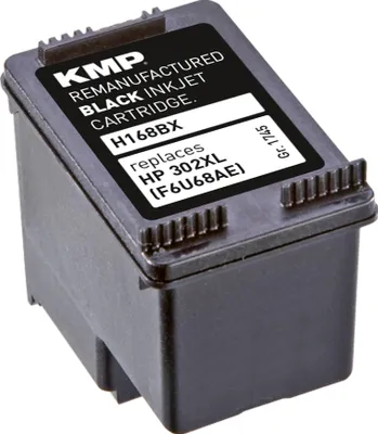 Produktbild von KMP Tintenpatrone passend für HP 302XL Black F6U68AE