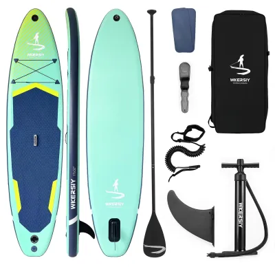 Obrázok produktu pre Nafukovacie SUP doska – Stand Up Paddle Board – 335 cm – univerzálna – na pláž, vodné športy, rybolov, jógu – sada 1