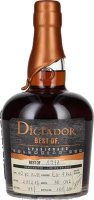 Produktbild von Dictador BEST OF 1978 APASIONADO Colombian Rum 40YO/211217/EX-P142 41% Vol. 0,7l