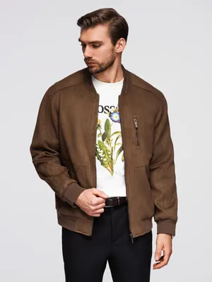 Produktbild von Ombre Clothing Herren-Bomber Galloo braun M