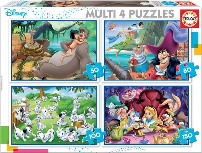 Image de Puzzle 4 en 1 Disney Classique 18105
