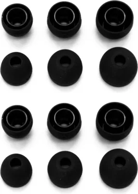 Zdjęcie produktu dla 12 sztuk / 6 par zapasowych wkładek dousznych, silikonowe wkładki douszne do słuchawek dousznych, 3 rozmiary, małe, średnie, duże, akcesoria do słuchawek