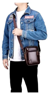 Produktbild von umhängetasche herren leder, herrentasche zum umhängen leder,Verstellbarer Schultergurt.