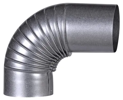 Productafbeelding van FIREFIX boog, 90°, vast, verlengd, ø 120 mm - Ovenbuizen van staalplaat, 0