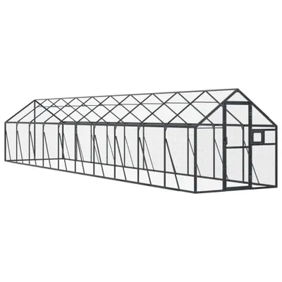 Obrázek produktu pro vidaXL Voliéra antracit 1,79x10x1,85 m Hliník