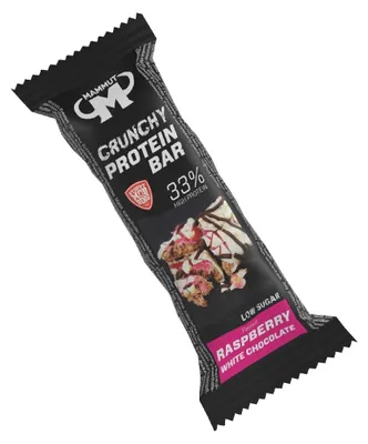 Produktbild von Mammut Nutrition - Crunchy Protein Bar - 45 g Riegel, 1 x 45 g Riegel, Geschmack: Raspberry White Chocolate