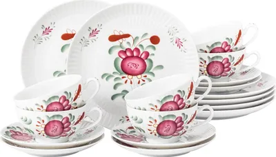 Produktbild von Seltmann Weiden Amina Ostfriesenrose Teeservice 18 tlg. klein