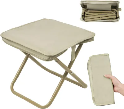 Produktbild von Campingstuhl 24x26x24 cm, klappbarer Mini Stuhl, mit Tragetasche, Oxford-Gewebe, 610 g, für Camping