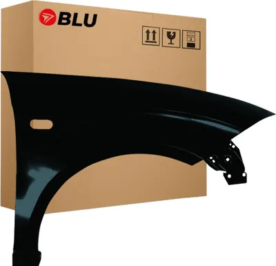 Immagine prodotto di BLU Parafango compatibile con Seat Toledo III 3 LC9Z Destra Schwarz BlackMagic | 2004-2009 | Anteriore | Verniciato | Pronto per il montaggio | Zincato