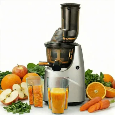 Produktbild von Slow Juicer Kaltpresse, Entsafter mit großer Einfüllöffnung, hohe Saftausbeute