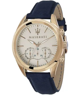 Produktbild von MASERATI Uhr WATCH TRAGUARDO - Roségold - Weiß - Blau/ 45 mm, R8871612016