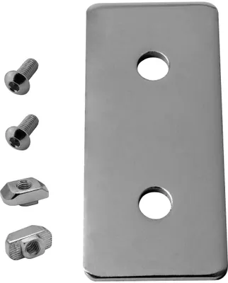 Produktbild von KLAK 40 - Verbinderplatte - I - 80x35mm Aussen Flachverbinder 40x40 Aluprofil - 1 Stück inkl. Verschraubung