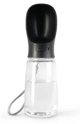 Produktbild von lionto Wasserflasche für Hunde und Katzen, 500ml, tragbar, auslaufsicher, lebensmittelechter Kunststoff
