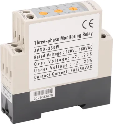 Produktbild von Über-Unterspannungsschutz einstellbares 3-Phasen-Überwachungsrelais JVRD?380W 380V