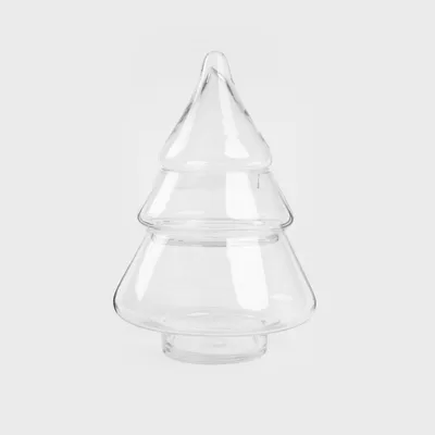 Zdjęcie produktu dla HOMLA Choinka TINSEL szklana L 39x25 cm