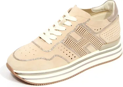 Produktbild von H3876 sneaker donna HOGAN H483 woman perforated suede shoes