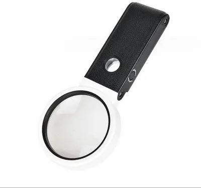 Obrázok produktu pre Ručná/stojanová lupa s osvetlením, 25x/6x, dobíjateľná, na čítanie, kontrolu, šperky atď.