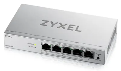 Zdjęcie produktu dla Zyxel GS1200-5HPV3-EU0101F Zyxel GS1200-5HPV3 5-Port Gigabit PoE+ web/smart managed